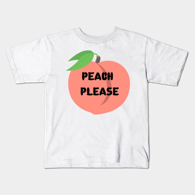 Peach please Kids T-Shirt by DejaReve